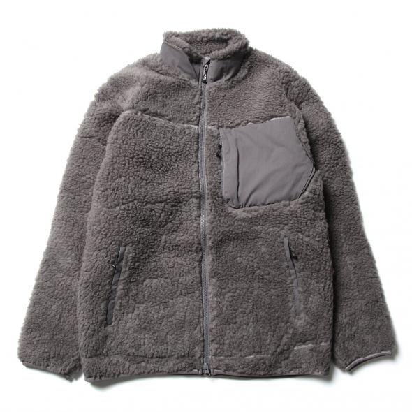 DESCENTE - DESCENTE PAUSE デサントポーズ BOA JACKET フリース DESCENTE PAUSE / デサントポーズ | BOA FLEECE JACKET - Gray