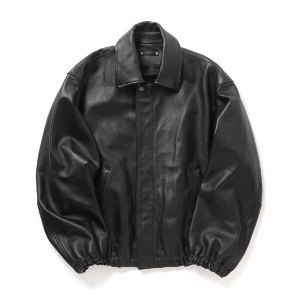 ssstein / シュタイン | SHEEP LEATHER ZIP SHORT JACKET - Black