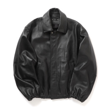 ssstein / シュタイン | SHEEP LEATHER ZIP SHORT JACKET - Black