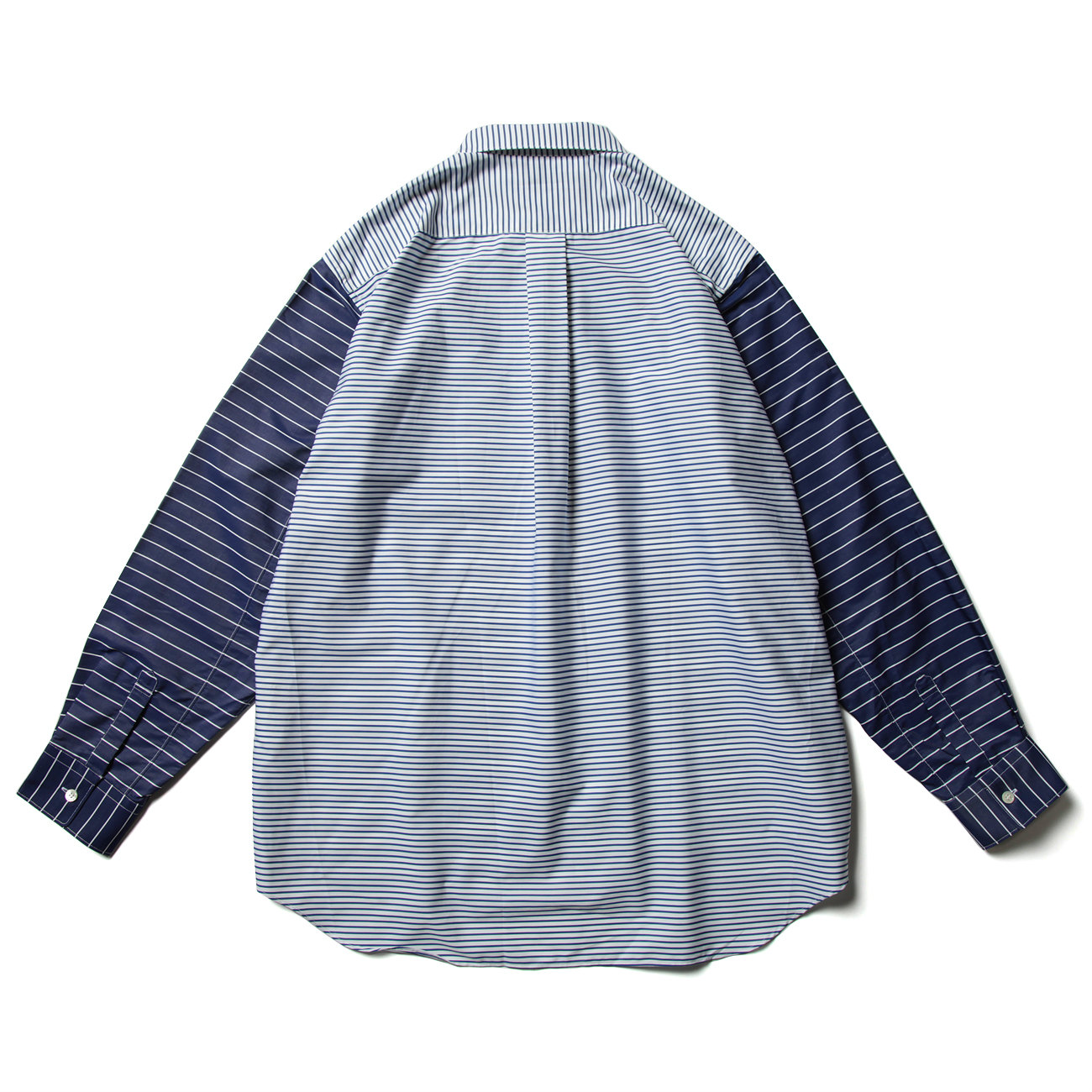 FOREVER / Wide Classic - yarn dyed cotton stripe poplin shape 1 - Stripe /  Mix 1