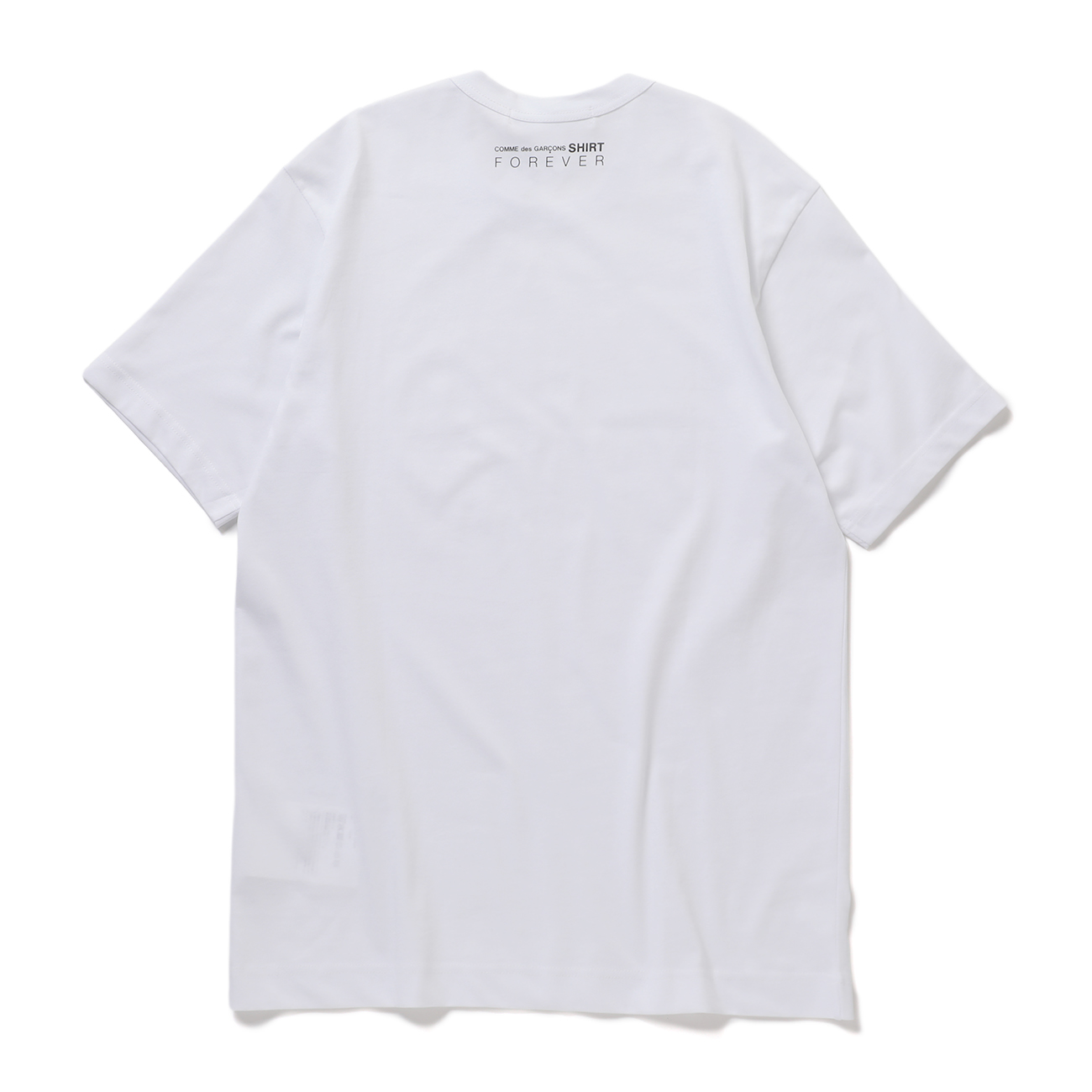 cotton jersey plain CDG SHIRT black logo at front