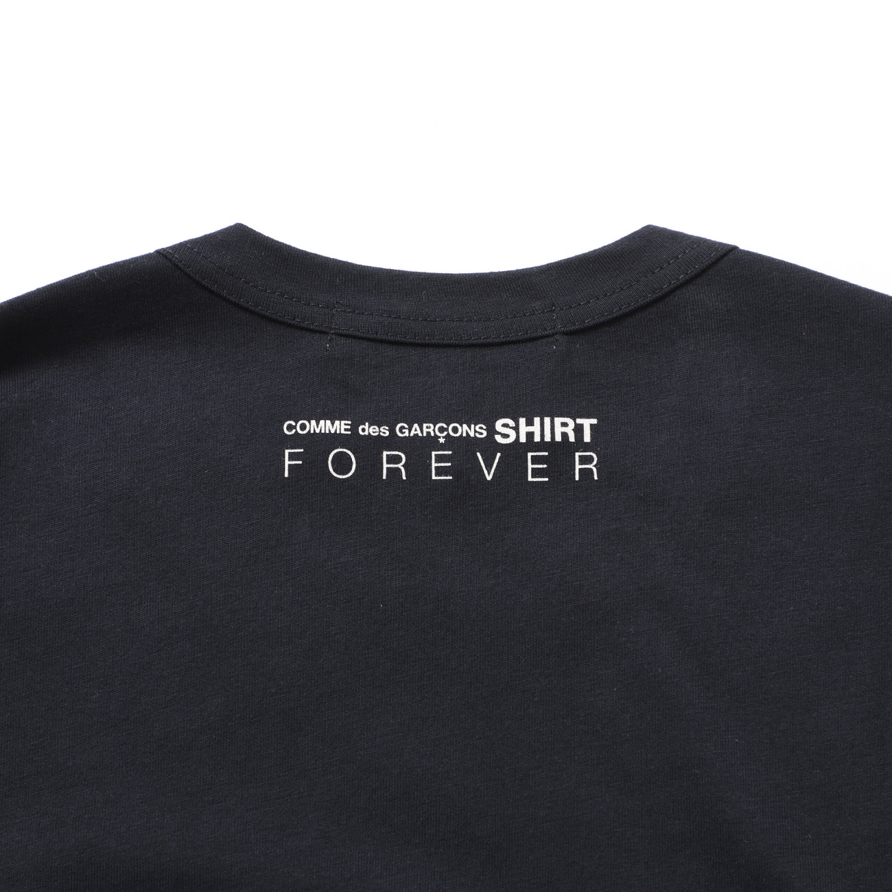 コムデギャルソンシャツTシャツ　ネイビーM フォーエバー コムデギャルソンシャツTシャツ ネイビーM フォーエバー COMME
