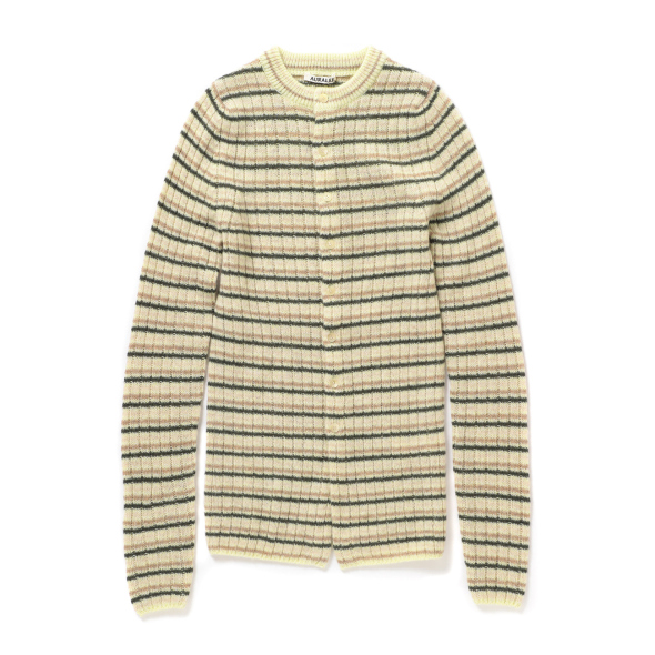 美品　オーラリー　SHETLAND WOOL CASHMERE カーディガン DRESSTERIOR ◇AURALEE（オーラリー）SHETLAND WOOL CASHMERE