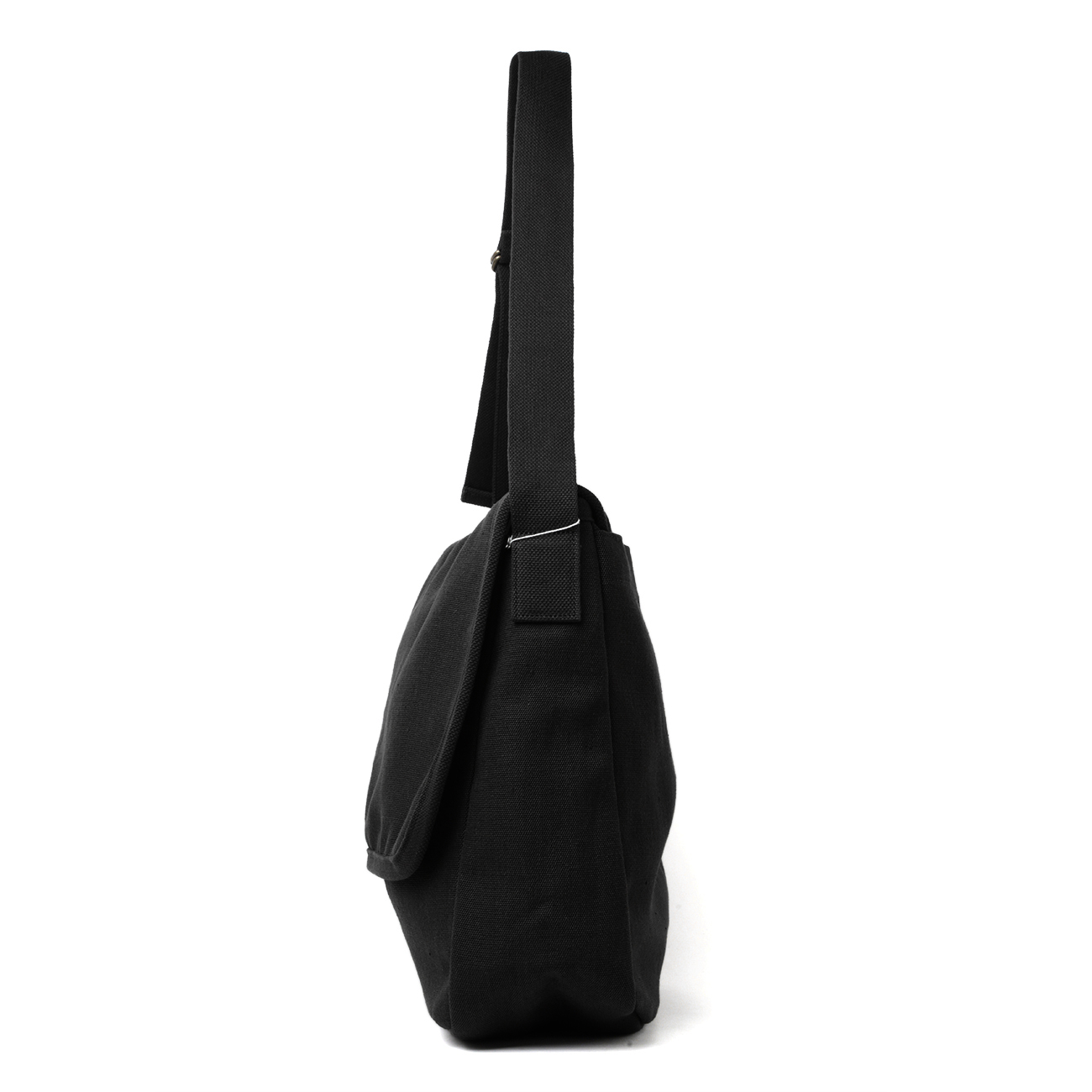 COMOLI / コモリ | ヘンプダック ショルダーバッグ - Black | 通販