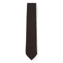 ENGINEERED GARMENTS / エンジニアドガーメンツ | Neck Tie - Poly Wool Heavy Flannel - Dk.Brown