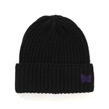 Needles / ニードルズ | Watch Cap - Shetland Wool - Black