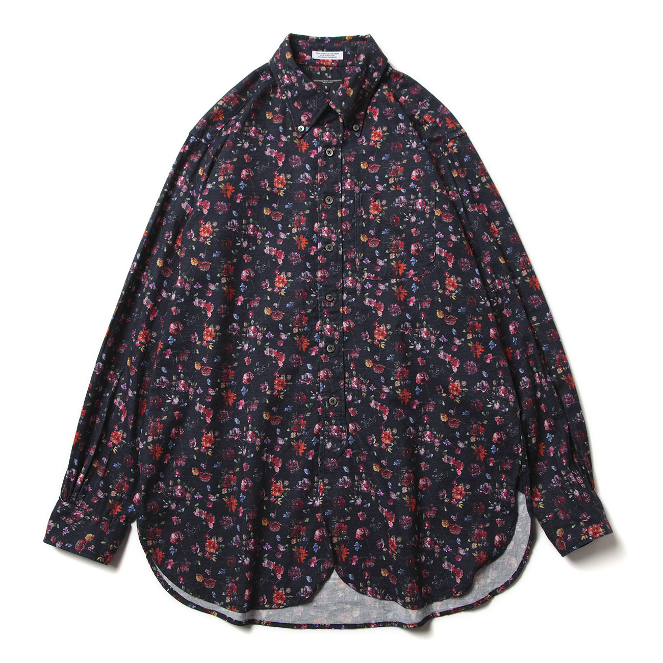 19 Century BD Shirt - Floral Printed Flannel - Dk.Navy