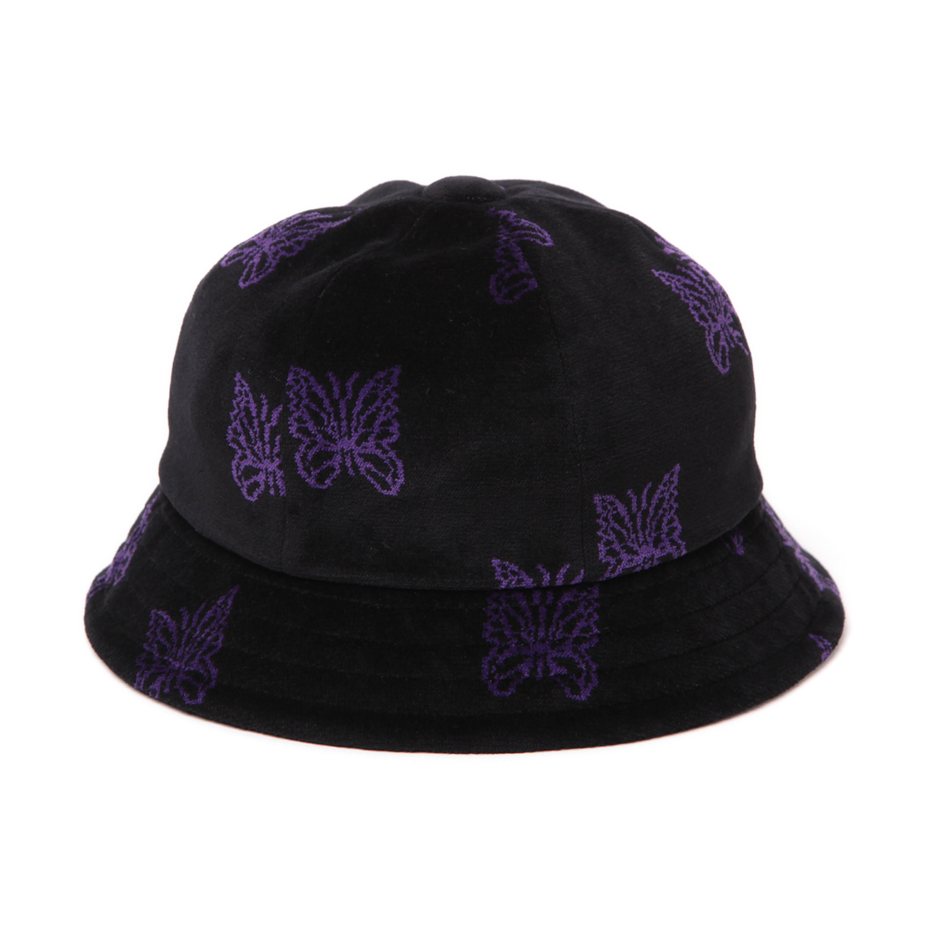 Bermuda Hat - C/PE Papillon Velour - Black / Purple