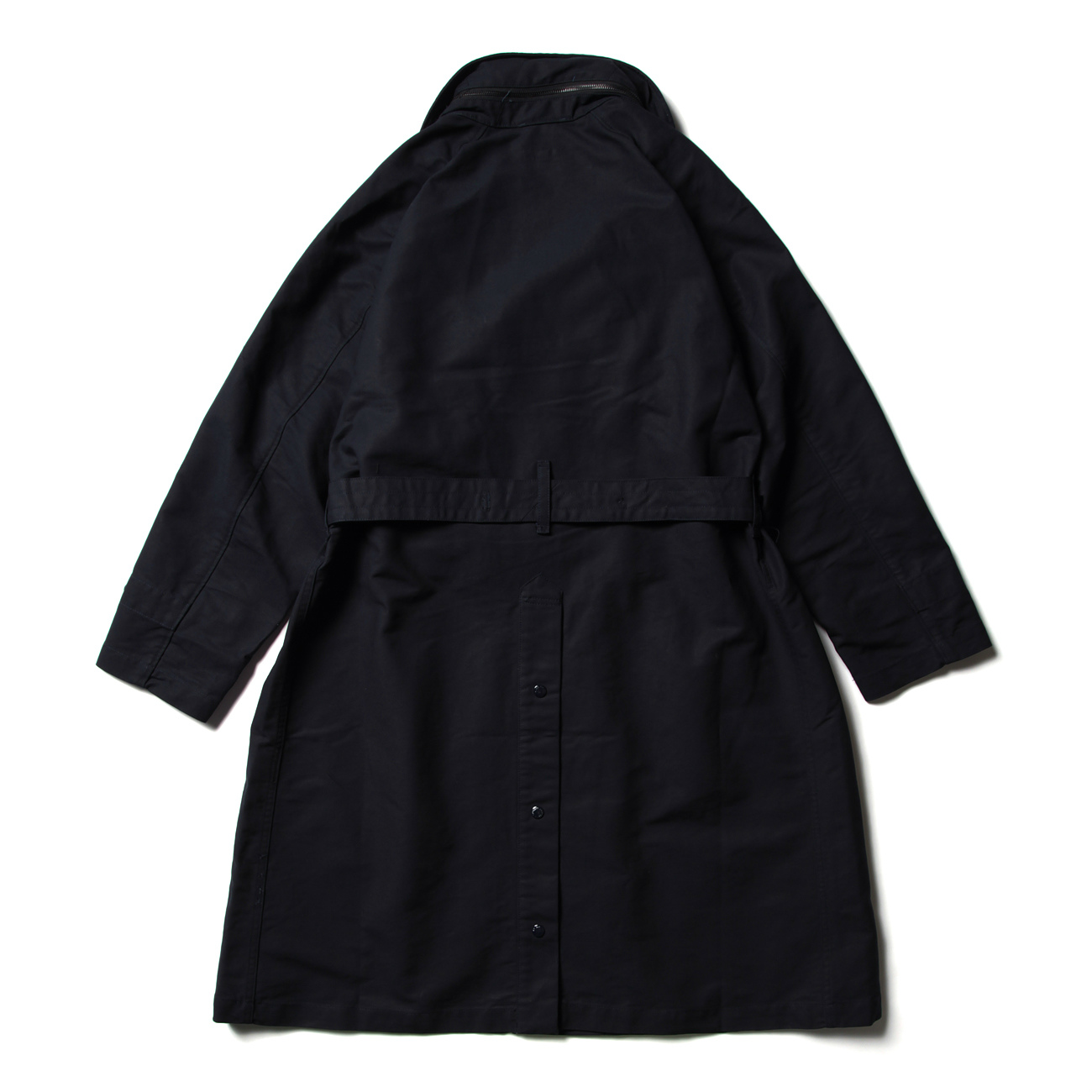 Drizzler Coat - Cotton Double Cloth - Navy