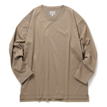 CURLY / カーリー | HIGH-GAUGE T/C TEE (L/S) - Mocha