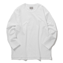 CURLY / カーリー | HIGH-GAUGE T/C TEE (L/S) - White