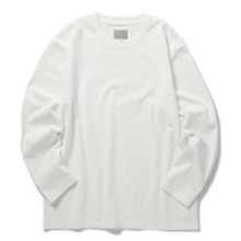 CURLY / カーリー | ROUND BODY COTTON TEE (L/S) - White