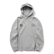 South2 West8 / サウスツーウエストエイト | Emb. Hooded Sweat Shirt - Cotton French Terry - H.Grey