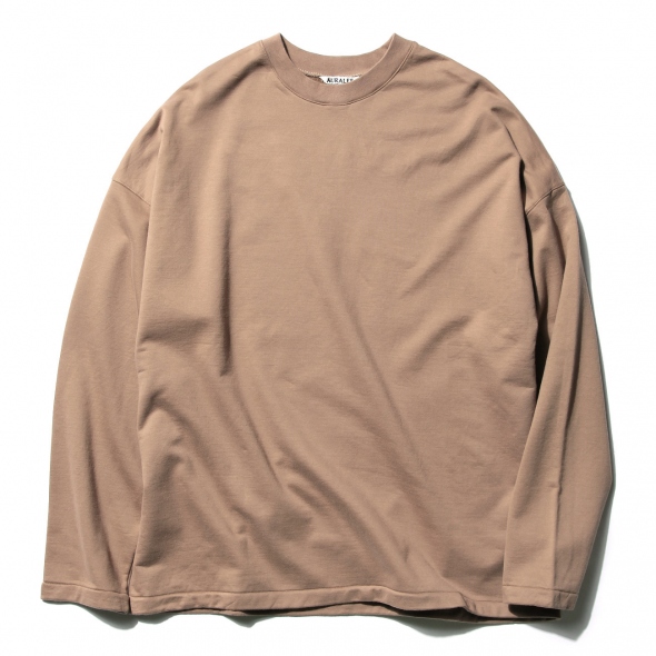 AURALEE / オーラリー | SUPER HIGH GAUGE SWEAT BIG L/S TEE