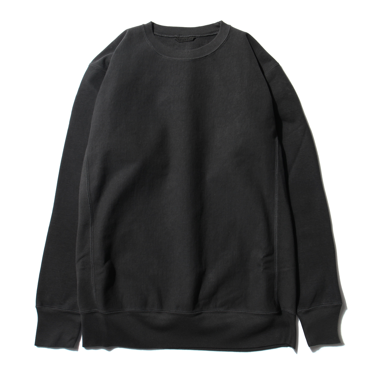 AURALEE SUPER MILLED SWEAT P/O BLACK - スウェット