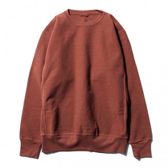 AURALEE / オーラリー | SUPER MILLED SWEAT P/O (メンズ) - Red Brown