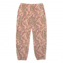 Needles / ニードルズ | Zipped Sweat Pant - C/PE Paisley Velour Jq. - Beige