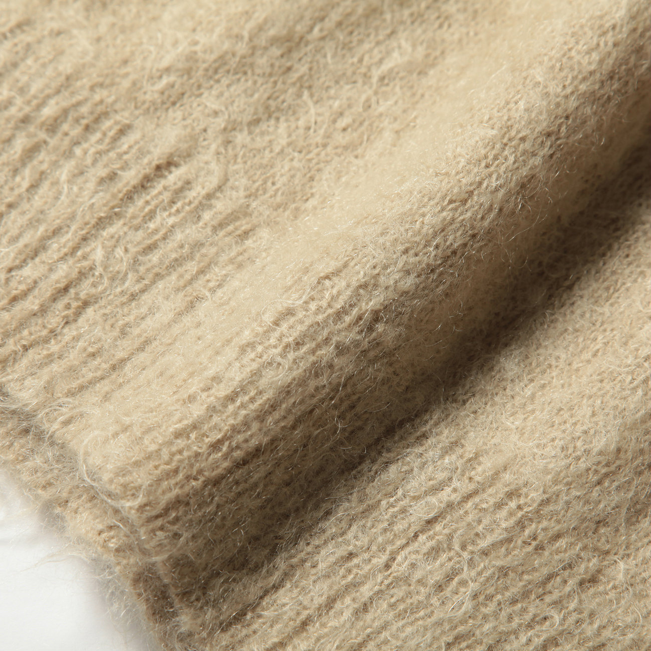 mm さま専用　Verybrain Cotton knit P/O ivory Mixed Knitting Yarn Top/ミックス編み糸トップ