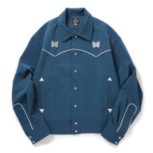 Piping Cowboy Jac - PE/PU Double Cloth - Marine Blue