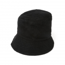 ENGINEERED GARMENTS / エンジニアドガーメンツ | Bucket Hat - Polyester Wool Shaggy - Black