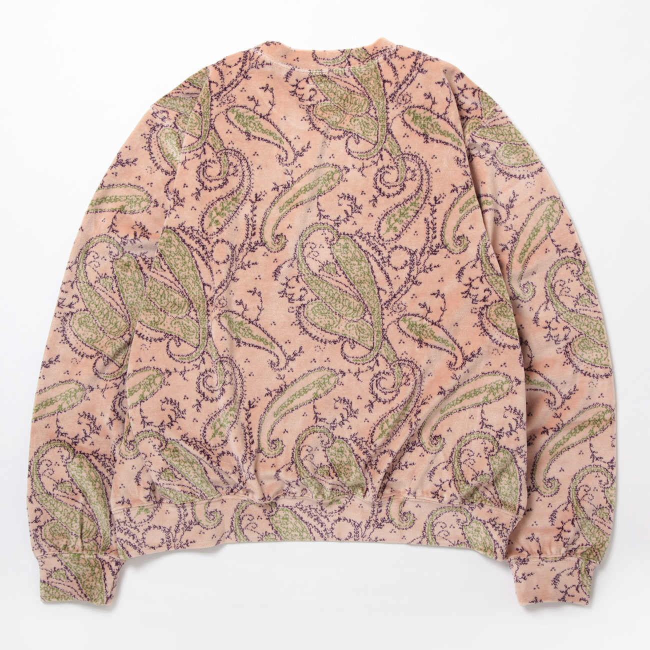 Needles / ニードルズ | Crew Sweat Shirt - C/PE Paisley Velour Jq
