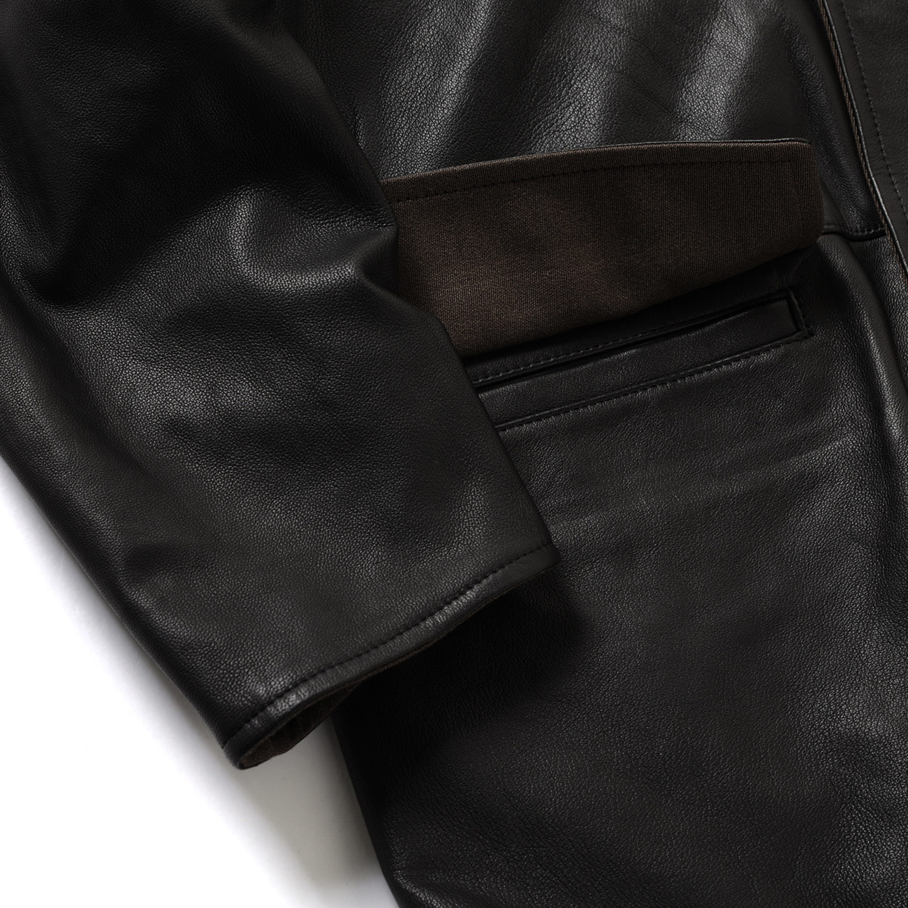 AURALEE / オーラリー | REVERSIBLE WOOL TWISTED TWILL/SHEEP LEATHER