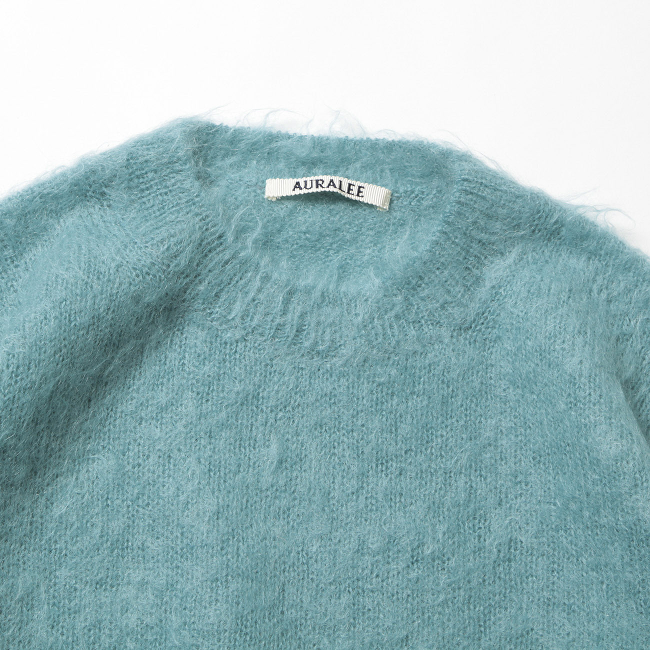 BRUSHED SUPER KID MOHAIR KNIT P/O (レディース) - Blue