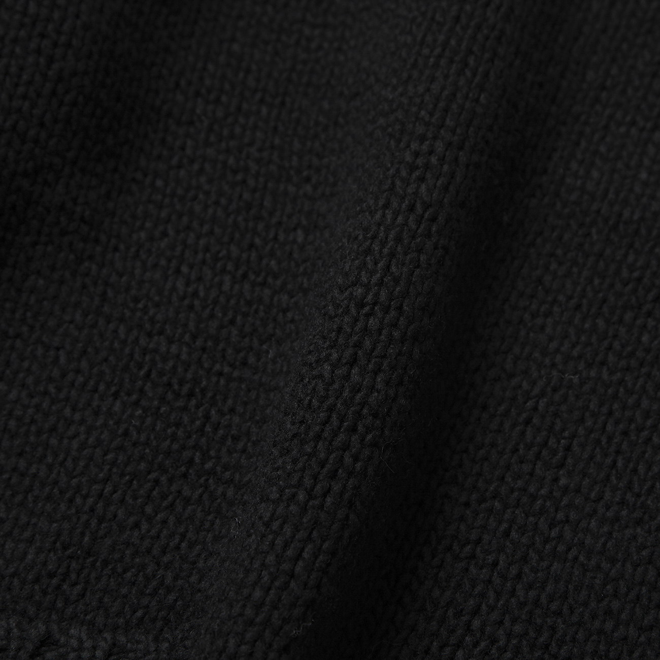 AURALEE / オーラリー | WOOL FELT YARN KNIT P/O (メンズ) - Black