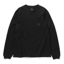 Needles / ニードルズ | L/S Pocket Tee - Cotton Jersey - Black