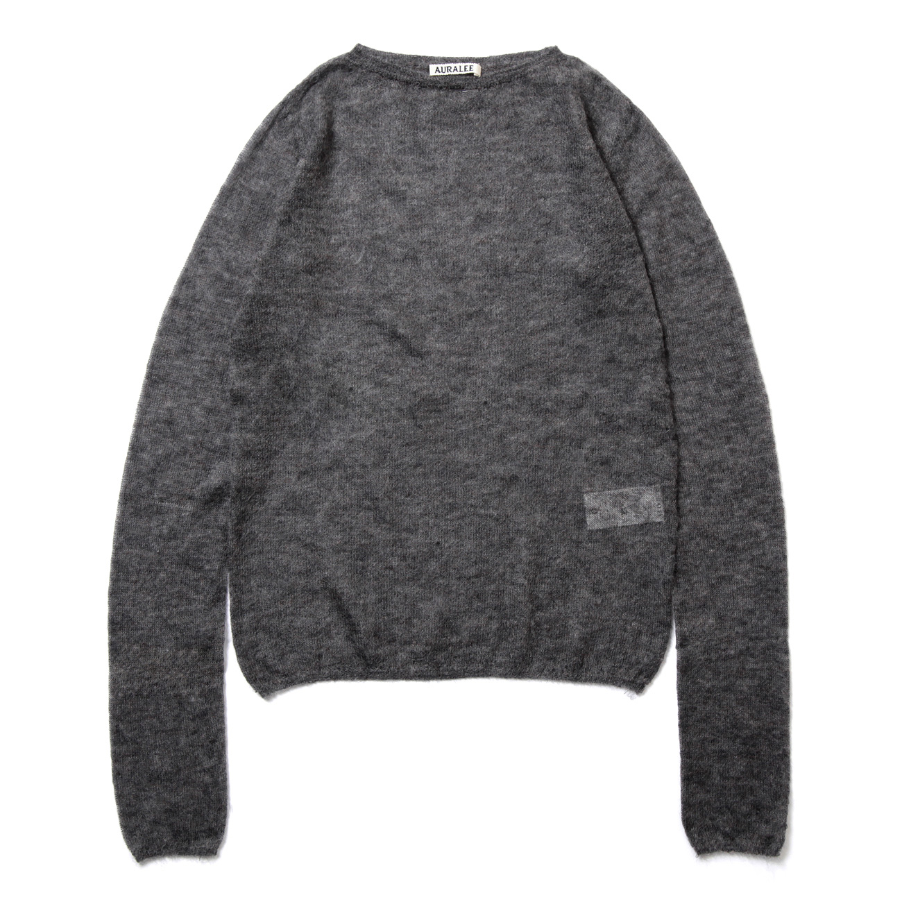 KID MOHAIR SHEER KNIT BOAT NECK P/O (レディース) - Red