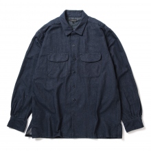 ENGINEERED GARMENTS / エンジニアドガーメンツ | Classic Shirt - Cotton Denim Flannel - Indigo