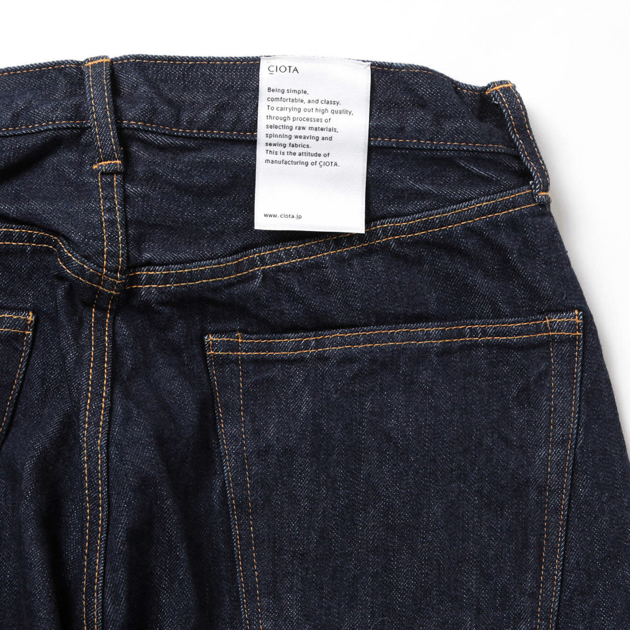 CIOTA / シオタ | Straight 5 Pocket Pants (Real Indigo) - Navy (One