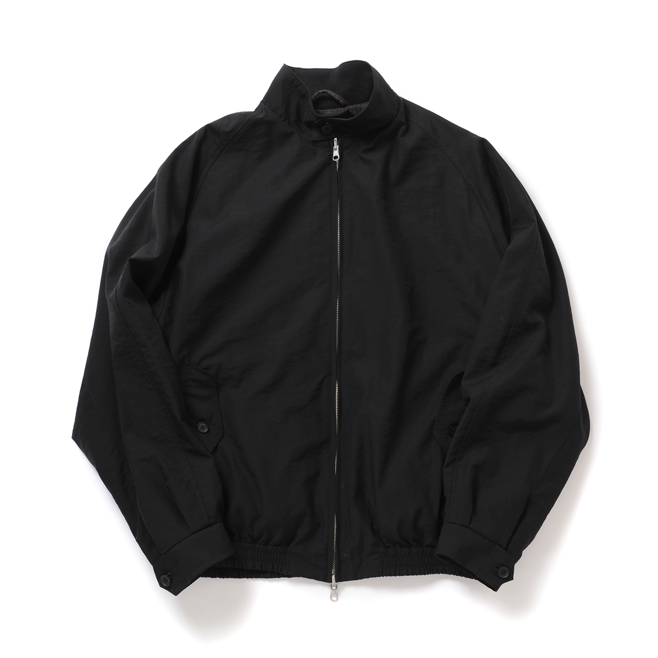 YOKE / ヨーク | Wool Nylon Reversible Harrington Jacket - Black
