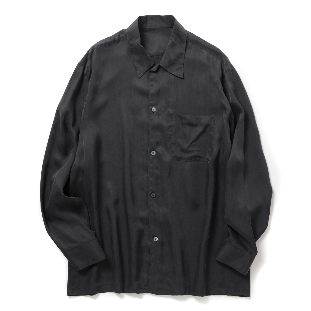 URU / ウル | CUPRA - REGULAR COLLAR L/S SHIRTS - Charcoal | 通販