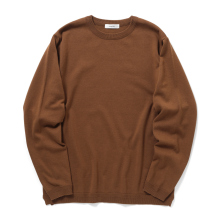FUJITO / フジト | L/S Knit T-Shirt - Brown