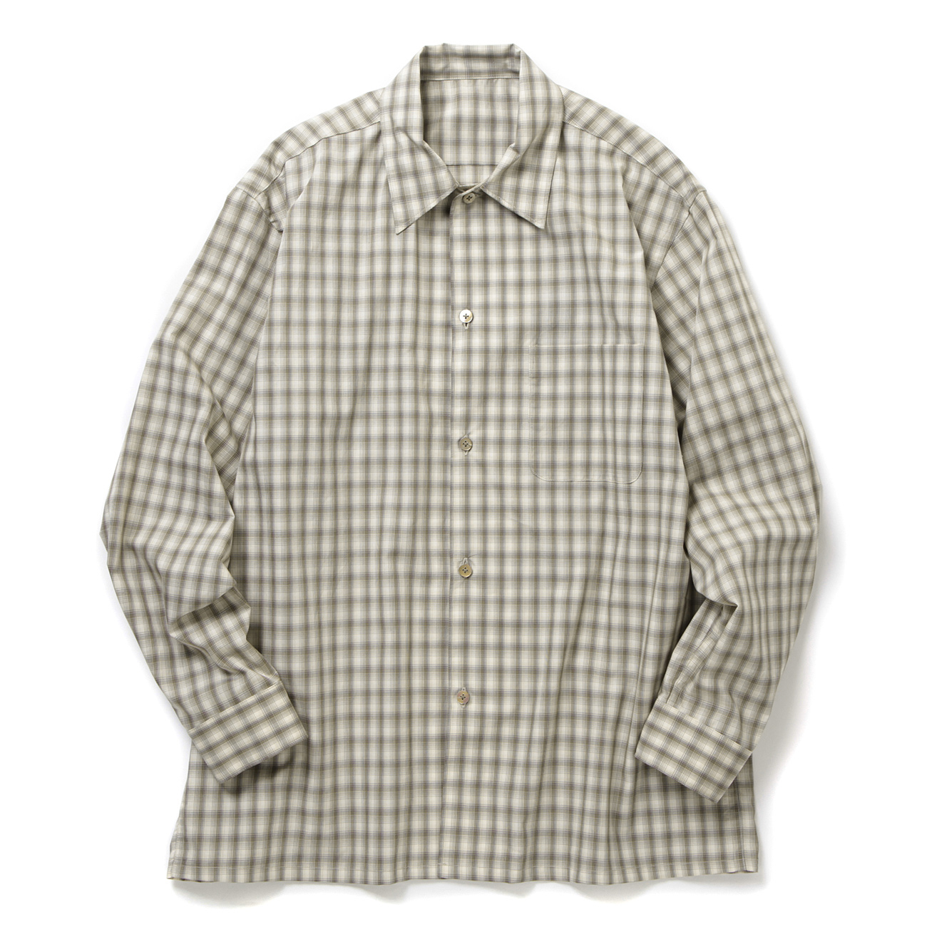URU / ウル | COTTON HOMBRE CHECK - REGULAR COLLAR L/S SHIRTS