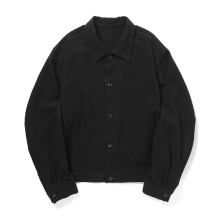 URU / ウル | COTTON SILK - TRUCKER JACKET - Black