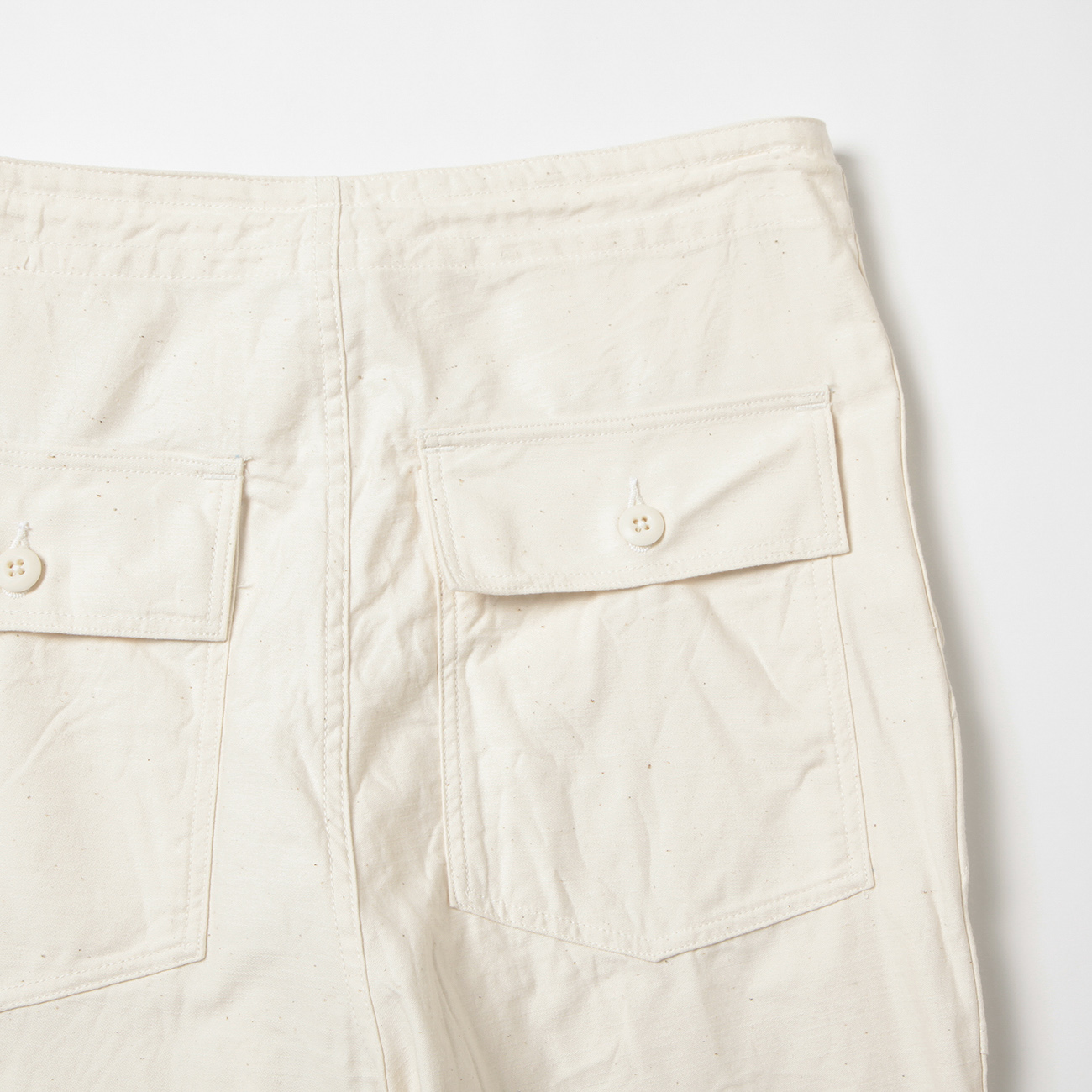 Needles / ニードルズ | String Fatigue Pant - Back Sateen - White