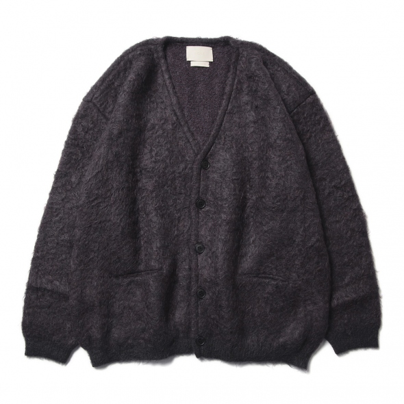 4COLOR MIX JACQUARD MOHAIR CARDIGAN