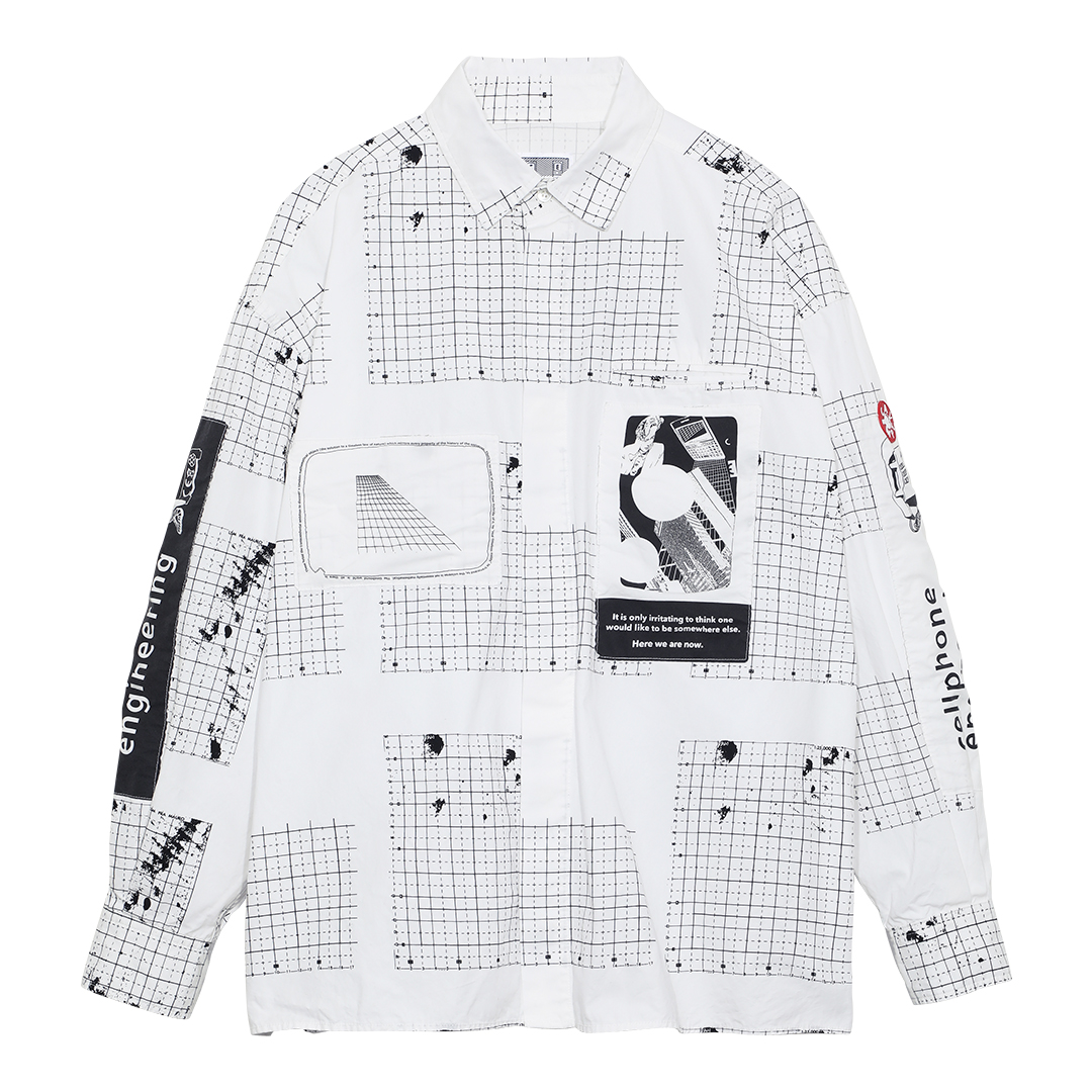 C.E シーイー CELLPHONE ENGINEERING SHIRT　L C.E / シーイー | CELLPHONE ENGINEERING SHIRT - White | 通販