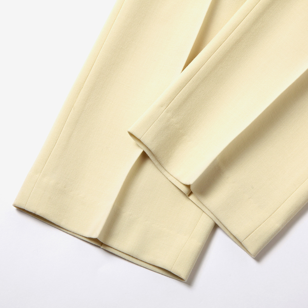 TENSE WOOL DOUBLE CLOTH SLACKS (レディース) - Ivory