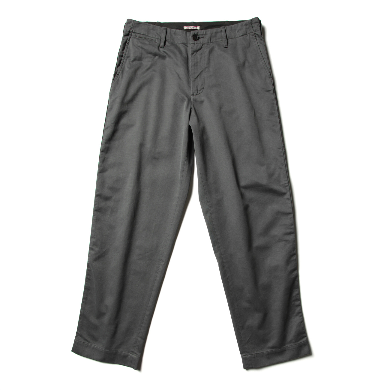 WASHED FINX BUGGY SATIN WIDE PANTS (メンズ) - Charcoal Gray