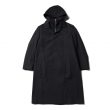 AURALEE / オーラリー | LIGHT WOOL MAX GABARDINE HOODED LINER COAT (メンズ) - Dark  Navy