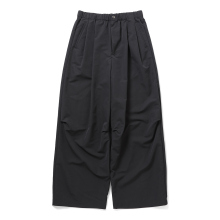 Antwort / アントワート | SMOOTH TAFTA DRAPE TUCK PANTS - Black