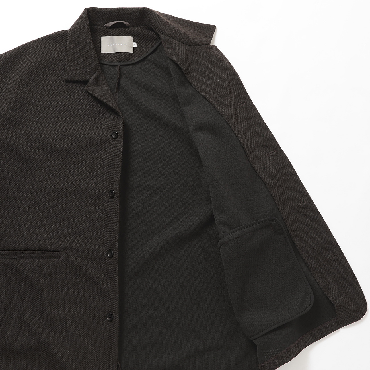 CURLY / カーリー | AIR PIQUE SHIRT JACKET - Dark Choco | 通販