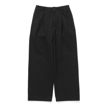 CURLY / カーリー | KNIT CHINO-CLOTH PANTS (WIDE) - Black