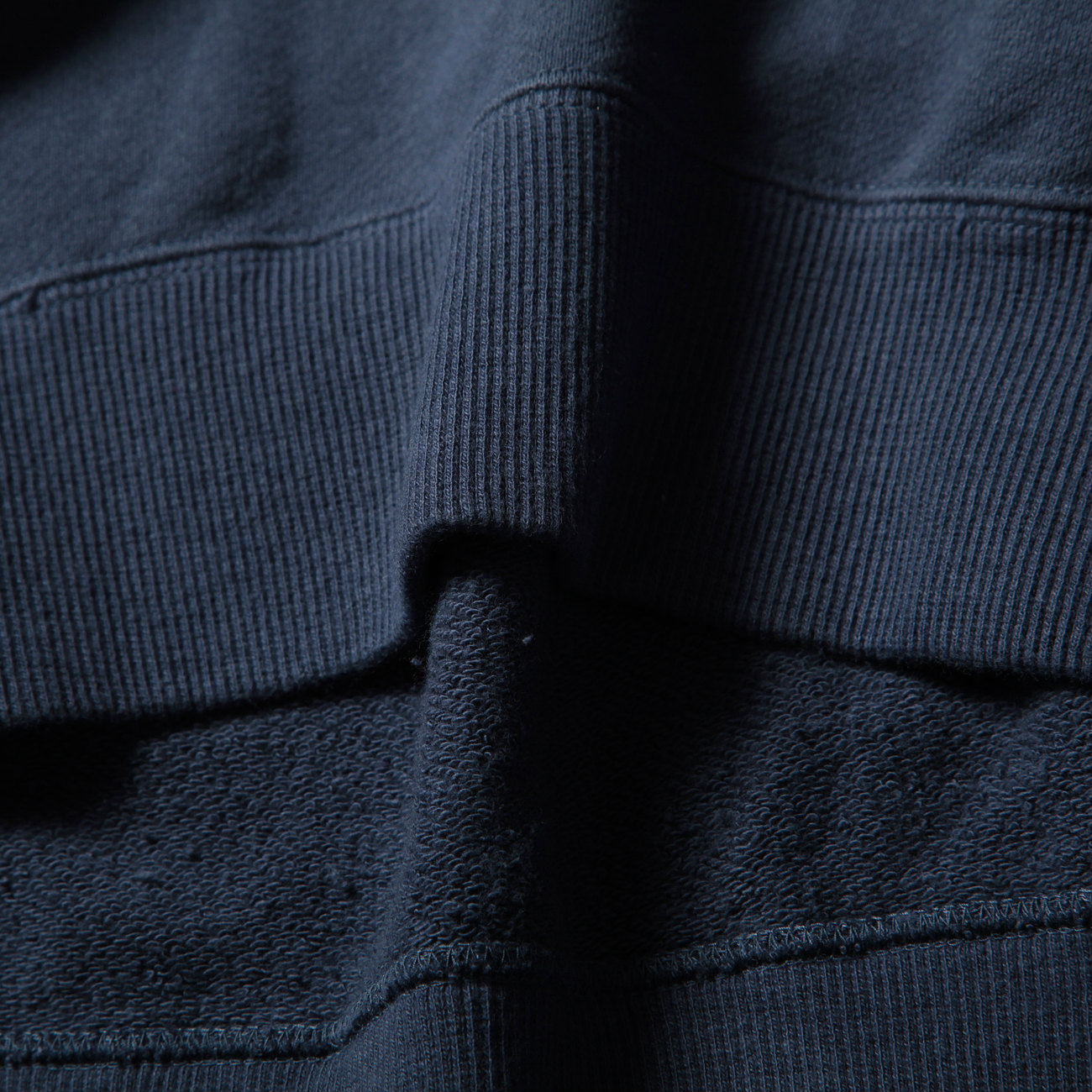 URU / ウル | COTTON FLEECE / CREW NECK OVER SWEAT - Navy | 通販