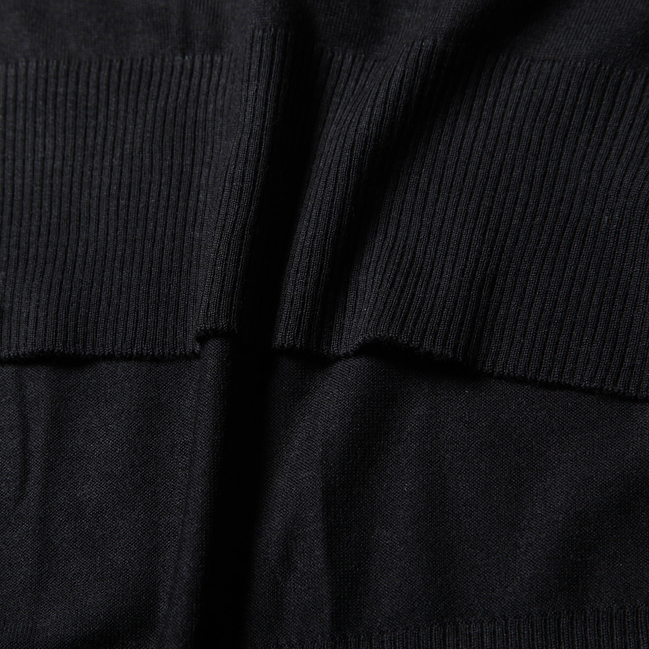 ACRYL RAYON WOOL / CREW NECK L/S KNIT - Navy