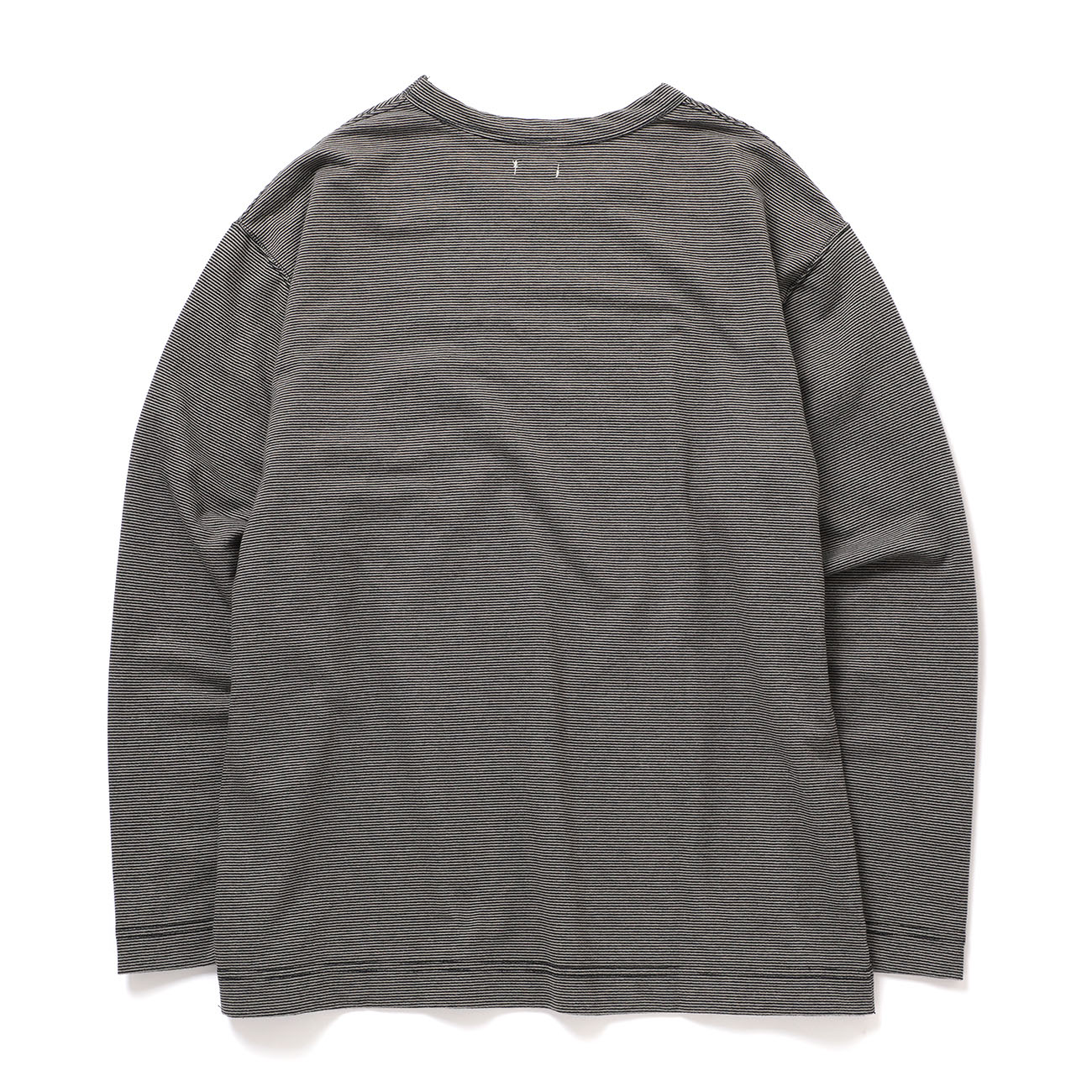 nanamica / ナナミカ | Micro Stripe Pocket L/S Tee - Black X