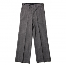 Side Tab Trouser - Elastic Poly Tweed - Grey